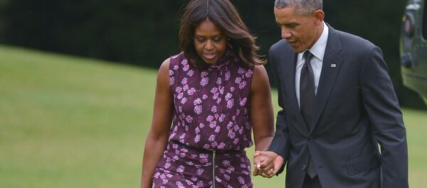 Экс-президент США Барак Обама с женой Мишель - Sputnik Южная Осетия