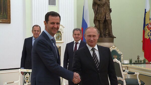 Спуадтник_Асад  на встрече с Путиным поблагодарил Россию за помощь Сирии - Sputnik Южная Осетия