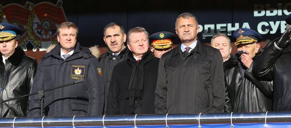 Анатолий Бибилов принимает участие в торжествах по случаю 100-летия РВВДКУ Анатолий Бибилов принимает участие в торжествах по случаю 100-летия РВВДКУ - Sputnik Хуссар Ирыстон