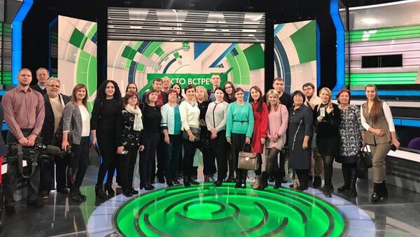 Делегация из Северной Осетии приняла участие в праздновании 100-летия Союза журналистов России - Sputnik Хуссар Ирыстон