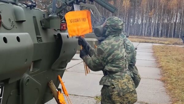 Слаженно и быстро - кадры с учений войск РХБЗ России - Sputnik Южная Осетия