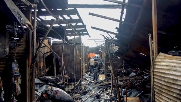 Определена причина пожара на рынке Викалина - Sputnik Южная Осетия