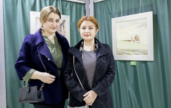 Открытие персональной выставки художника Лаврентия Касоева - Sputnik Южная Осетия