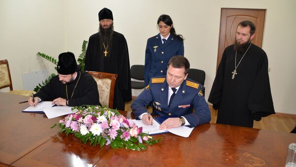 Владикавказская и Аланская епархия и УФСИН Северной Осетии договорились о сотрудничестве - Sputnik Южная Осетия