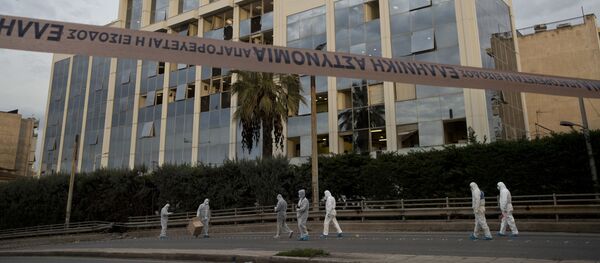 Взрыв на телевидении в Греции - Sputnik Южная Осетия