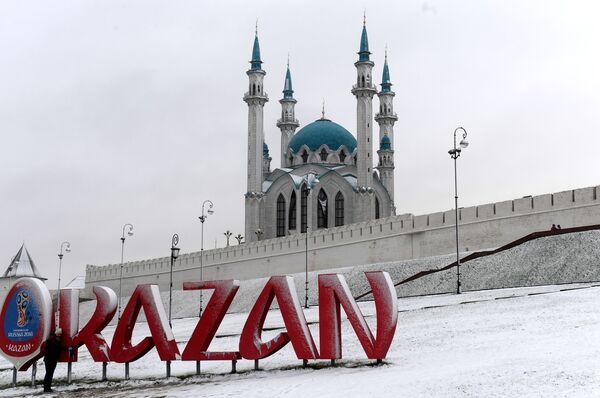 Мечеть Кул-Шариф. В Казани выпал первый снег - Sputnik Южная Осетия