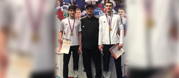 Сармат Цакоев и Георгий Гурциев - чемпионы России по тхэквондо Сармат Цакоев и Георгий Гурциев - чемпионы России по тхэквондо - Sputnik Южная Осетия