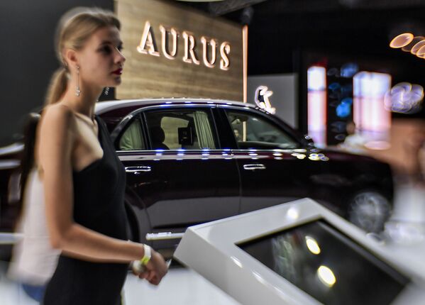 Автомобиль Aurus Senat на Московском международном автомобильном салоне 2018 - Sputnik Южная Осетия