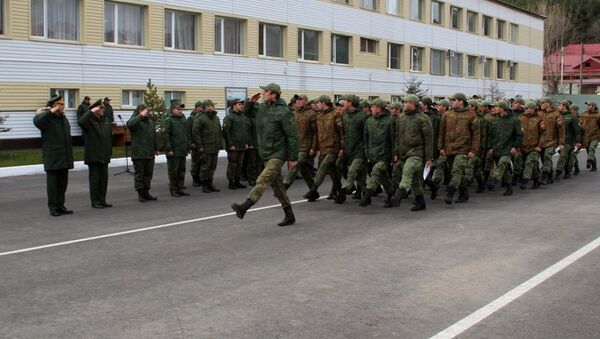 Торжественная церемония увольнения срочников в запас - Sputnik Южная Осетия
