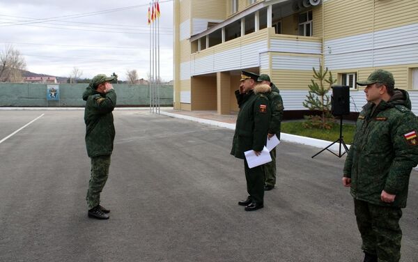 Торжественная церемония увольнения срочников в запас - Sputnik Южная Осетия