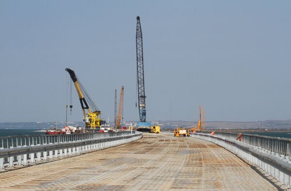 Подготовительные работы перед строительством Керченского моста в Тамани - Sputnik Южная Осетия
