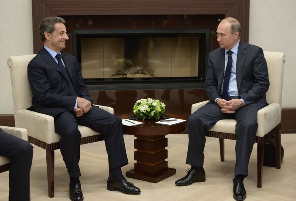 Президент РФ В.Путин встретился с экс президентом Франции Н.Саркози - Sputnik Южная Осетия