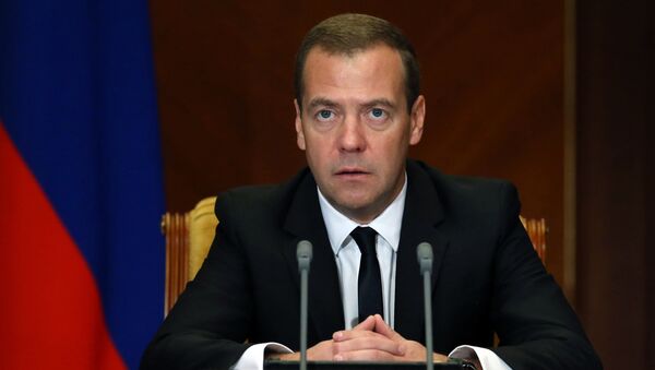 Премьер-министр РФ Д.Медведев, архивное фото. - Sputnik Южная Осетия