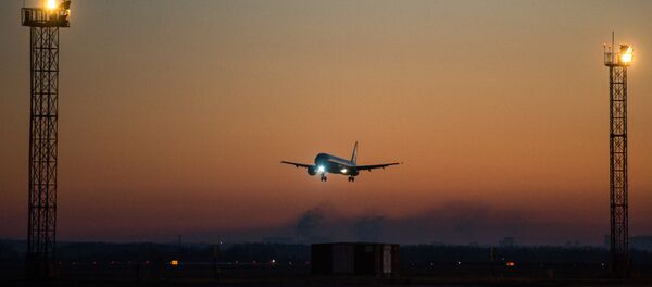 Пассажирский самолет в аэропорту Толмачево (Новосибирск). Пассажирский самолет в аэропорту Толмачево (Новосибирск). - Sputnik Южная Осетия