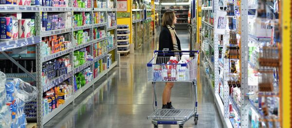 Отдел бытовой химии в магазине  - Sputnik Южная Осетия