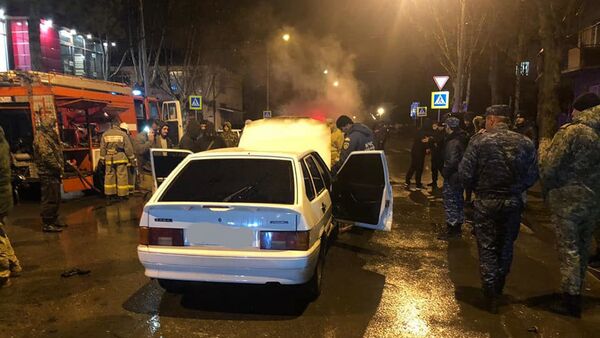 В Цхинвале сгорела машина - Sputnik Южная Осетия
