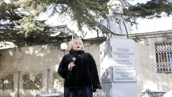 День памяти А.С. Пушкина в Цхинвале - Sputnik Южная Осетия