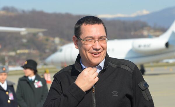 Премьер-министр Румынии Виктор Понта - Sputnik Южная Осетия