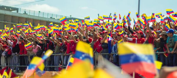 Акция в поддержку президента Венесуэлы Н. Мадуро Акция в поддержку президента Венесуэлы Н. Мадуро - Sputnik Южная Осетия