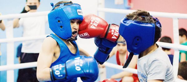 Спарринги в школе бокса Спарринги в школе бокса - Sputnik Южная Осетия