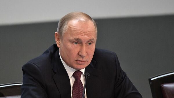 Президент РФ В. Путин принял участие в заседании коллегии МВД РФ - Sputnik Южная Осетия