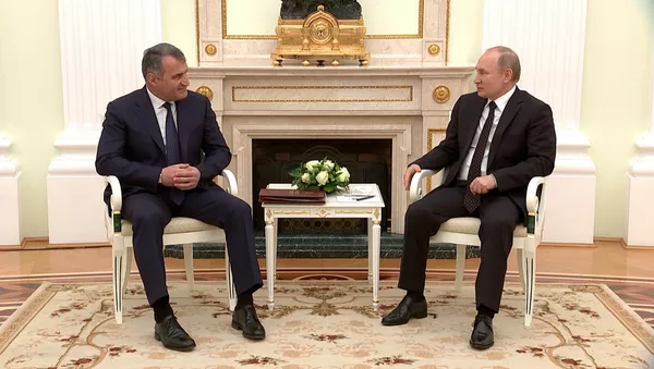 Переговоры Путина и Бибилова в Москве – видео - Sputnik Южная Осетия