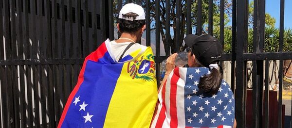 Акция оппозиции в Каракасе Акция оппозиции в Каракасе - Sputnik Южная Осетия