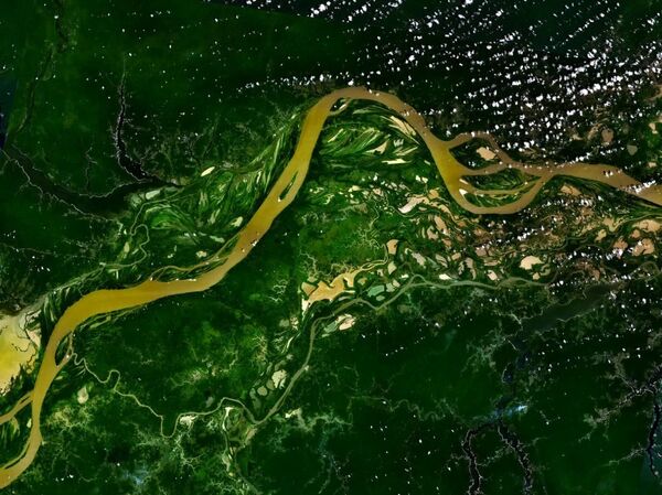 Река Амазонка, снятая из космоса - Sputnik Южная Осетия