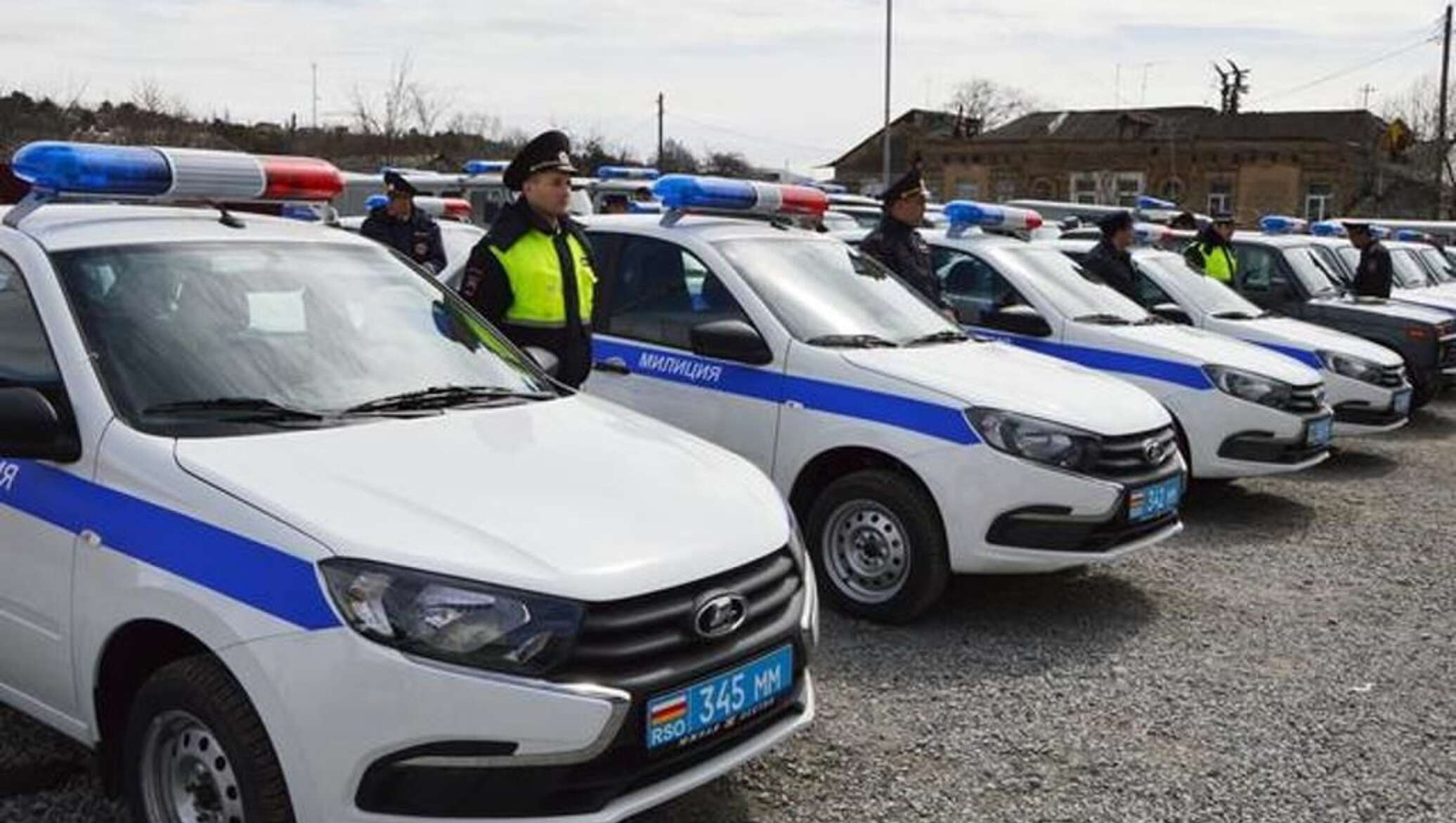 Полицейские машины Южной Осетии