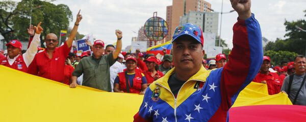 Акция в поддержку Н. Мадуро в Венесуэле Акция в поддержку Н. Мадуро в Венесуэле - Sputnik Южная Осетия