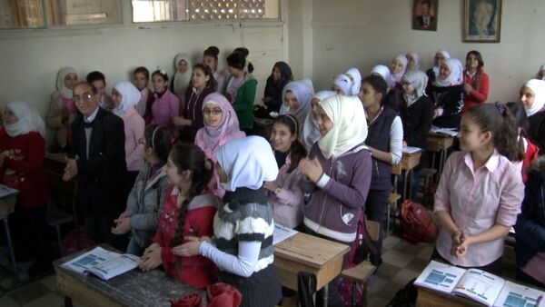 Спасибо! – сирийские школьники объяснили, почему учат русский язык - Sputnik Южная Осетия