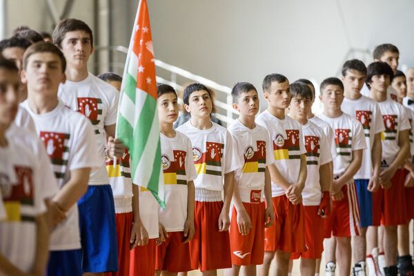 Матчевая встреча команд  Южной Осетии и Абхазии по боксу - Sputnik Южная Осетия