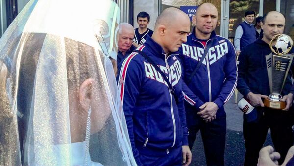 В Северной Осетии встретили чемпиона Европы по вольной борьбе Владислава Валиева - Sputnik Южная Осетия