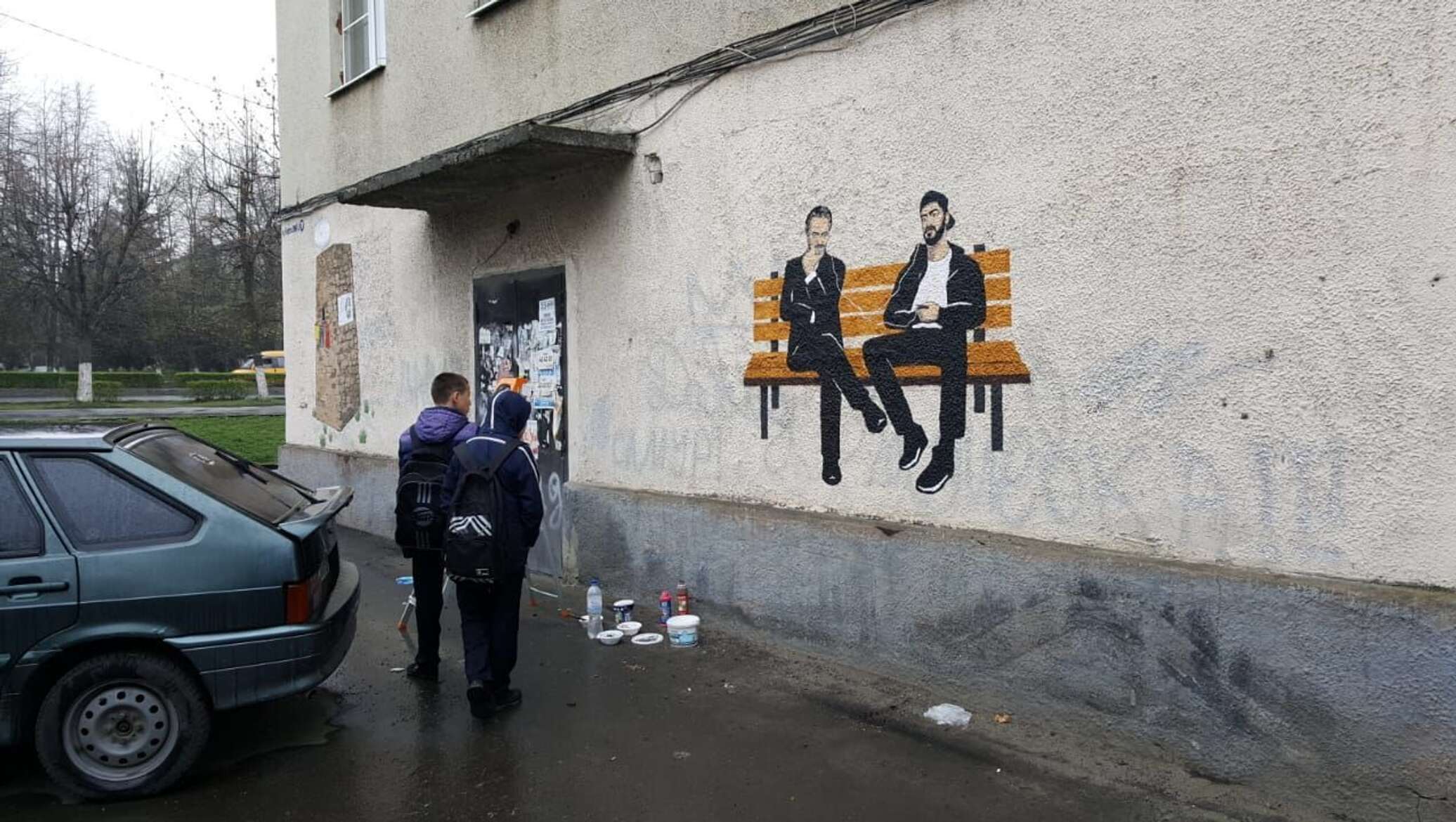 Граффити мияги во Владикавказе