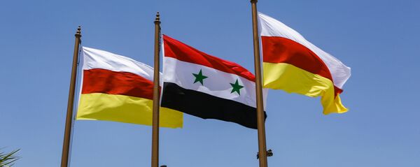 Встреча Анатолия Бибилова в аэропорту Дамаска Встреча Анатолия Бибилова в аэропорту Дамаска - Sputnik Южная Осетия