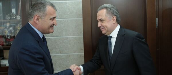 Виталий Мутко и Анатолий Бибилов Виталий Мутко и Анатолий Бибилов - Sputnik Южная Осетия