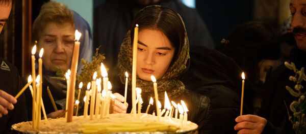 Вербное воскресенье в Цхинвале - Sputnik Южная Осетия