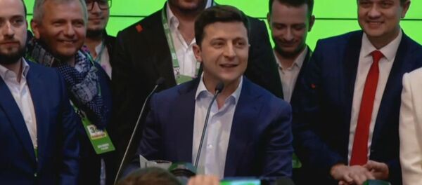 Мы сделали это вместе!: Зеленский одержал победу на выборах Мы сделали это вместе!: Зеленский одержал победу на выборах - Sputnik Южная Осетия