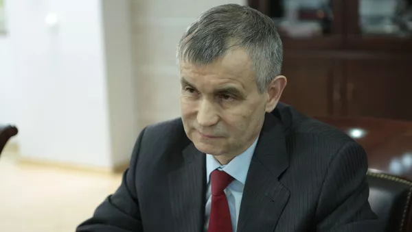 Встреча президента РЮО Анатолия Бибилова с замсекретаря Совбеза РФ Рашидом Нургалиевым