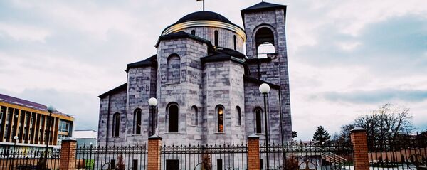 Храм Пресвятой Троицы в Цхинвале Храм Пресвятой Троицы в Цхинвале - Sputnik Южная Осетия