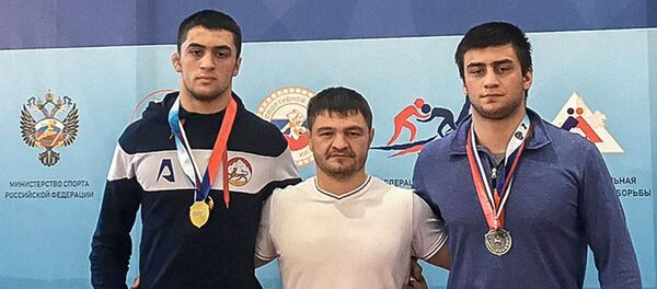 Победители и призеры первенства России по вольной борьбе Победители и призеры первенства России по вольной борьбе - Sputnik Южная Осетия