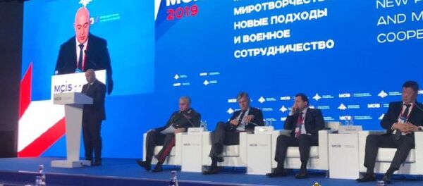 Глава Минобороны РЮО выступил на Московской конференции по безопасности Глава Минобороны РЮО выступил на Московской конференции по безопасности - Sputnik Южная Осетия
