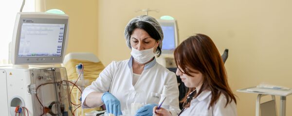 Отделение диализа в Республиканской больнице Цхинвала Отделение диализа в Республиканской больнице Цхинвала - Sputnik Южная Осетия
