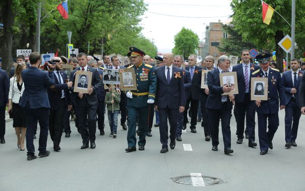 Военный парад в Цхинвале 9 Мая  - Sputnik Южная Осетия