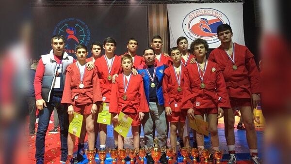 Команда Владикавказа заняла третье место на международном турнире по самбо Победа - Sputnik Южная Осетия