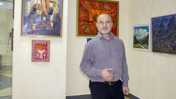 Выставка союза художников РЮО - Sputnik Хуссар Ирыстон