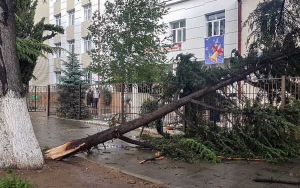 Последствия дождя и града в Цхинвале - Sputnik Южная Осетия