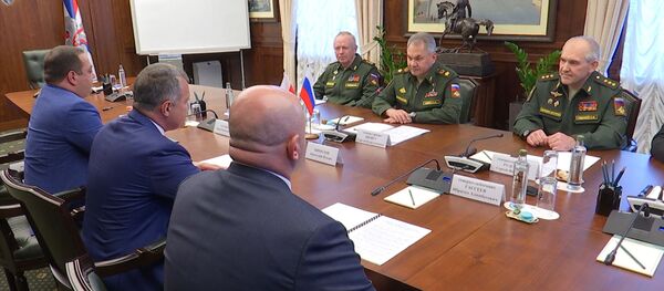 Встреча Анатолия Бибилова и Сергея Шойгу - Sputnik Южная Осетия
