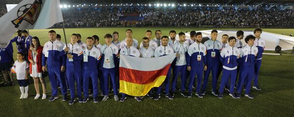 Открытие Чемпионата Европы ConIFA - 2019 в Нагорном Карабахе Открытие Чемпионата Европы ConIFA - 2019 в Нагорном Карабахе - Sputnik Южная Осетия