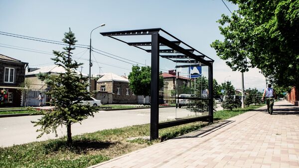 Остановка общественного транспорта в Цхинвале - Sputnik Южная Осетия